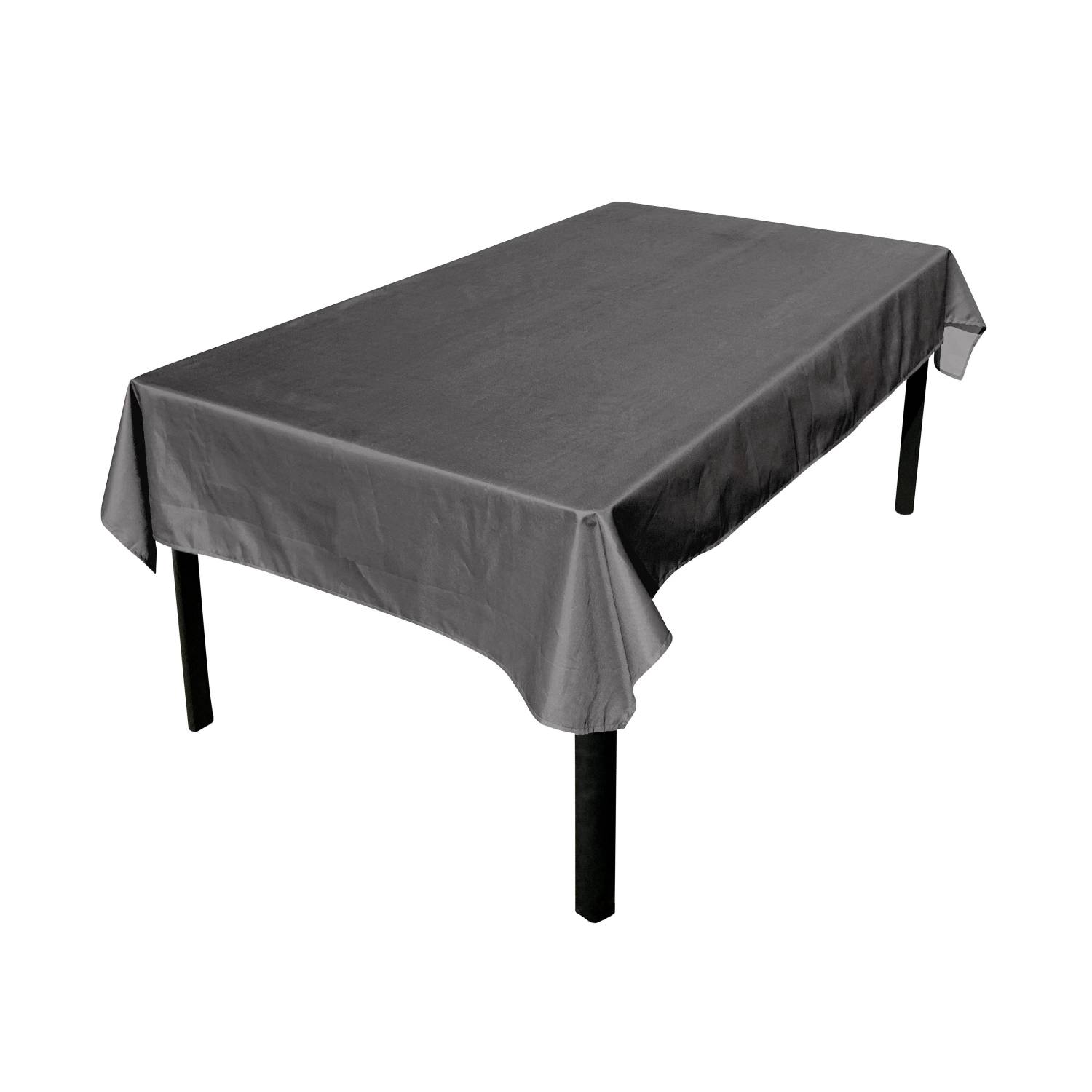 Mantel de exterior 300 x 140 cm gris, 100% poliéster, protege la mesa, protección UV, estilo veraniego | sweeek
