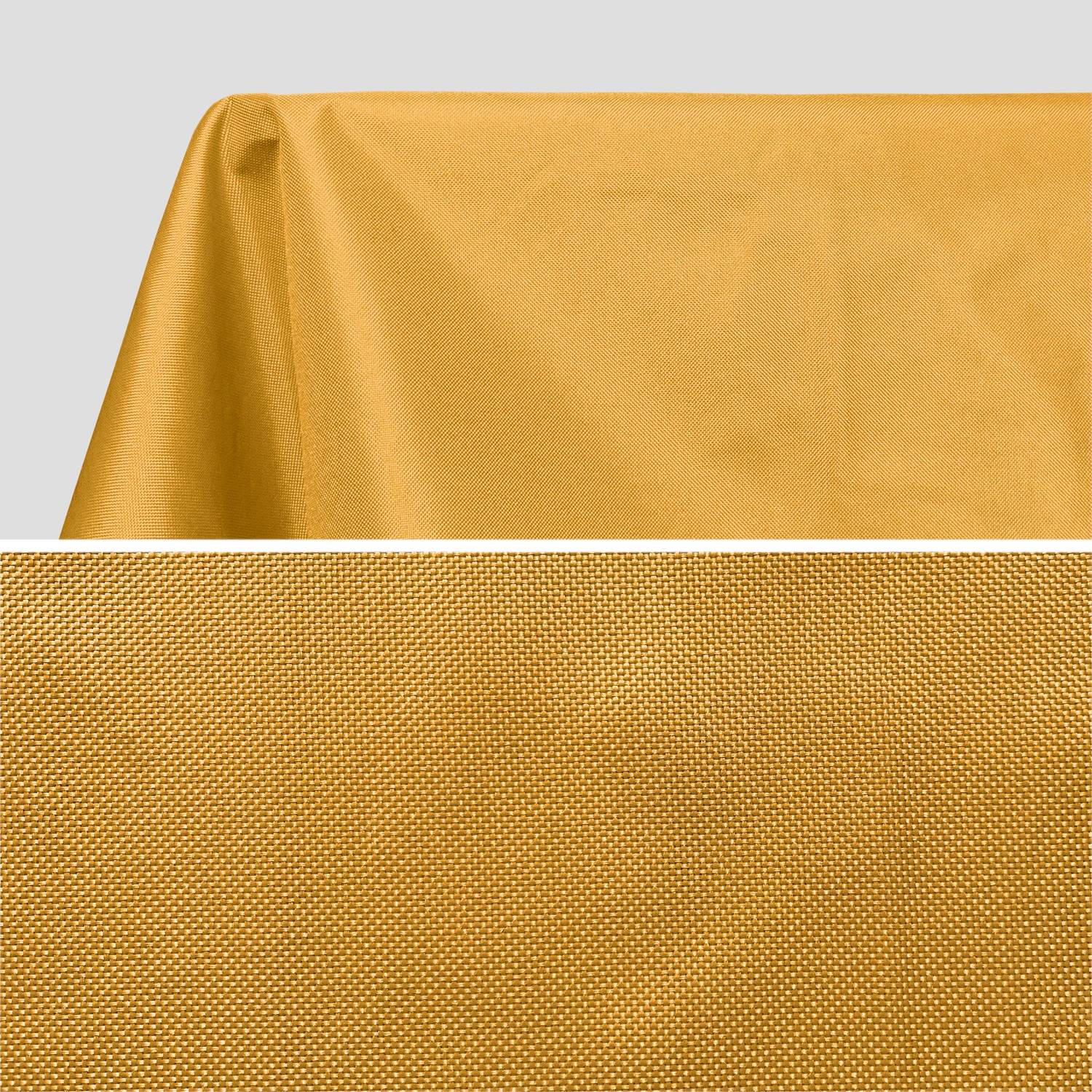 Nappe d’extérieur de 300 x 140 cm moutarde, 100% polyester, protège la table, protection UV, style estival Photo2