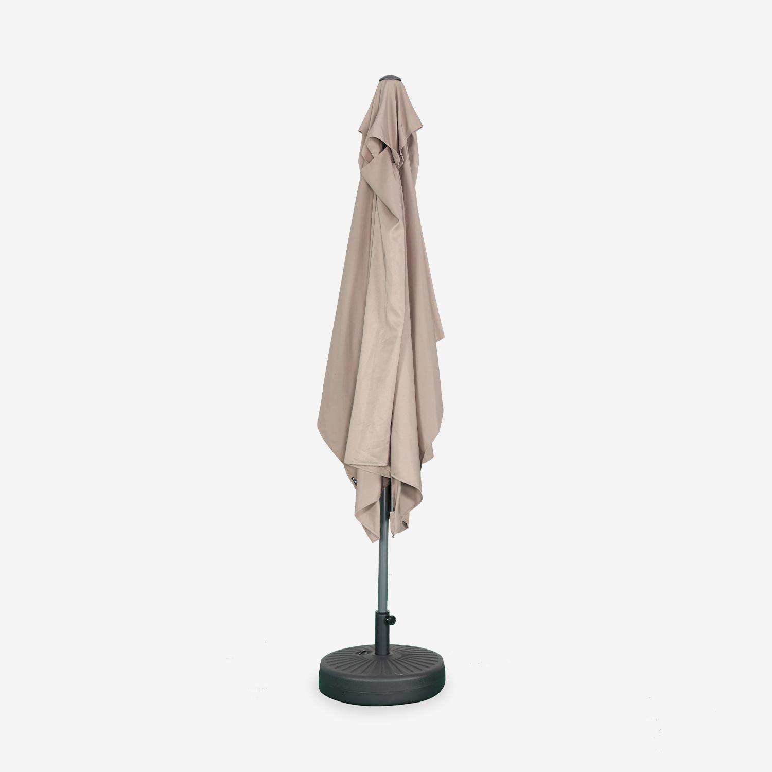 Parasol rectangular, 2x3m Pardo - 300x198x243 cm,sweeek,Photo5
