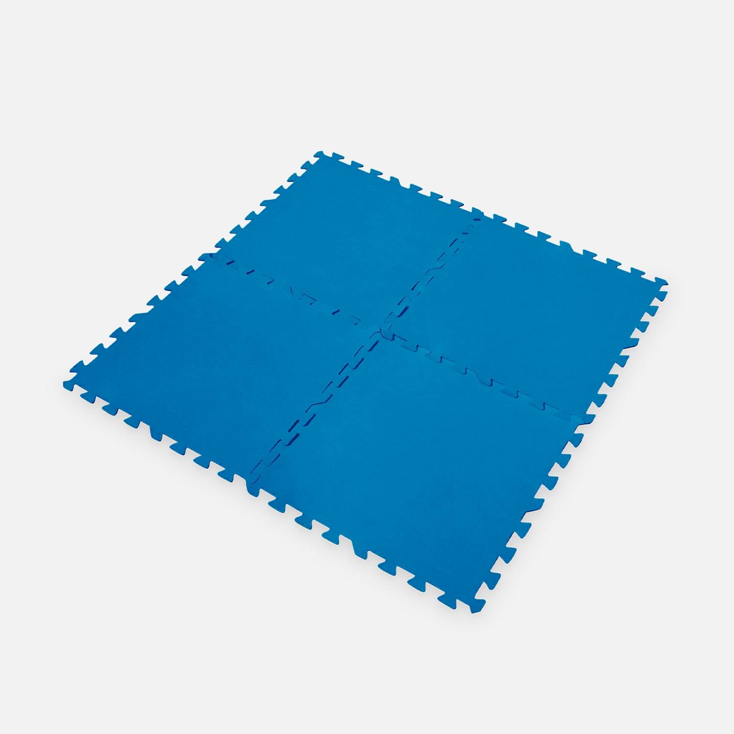 9-er Set Schutzmatten 50 x 50 cm, Blau, Bodenschutzmatten | sweeek