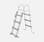 Symmetrische ladder met 3 treden voor bovengrondse zwembaden tot 107 cm hoog, zwembadaccessoire | sweeek