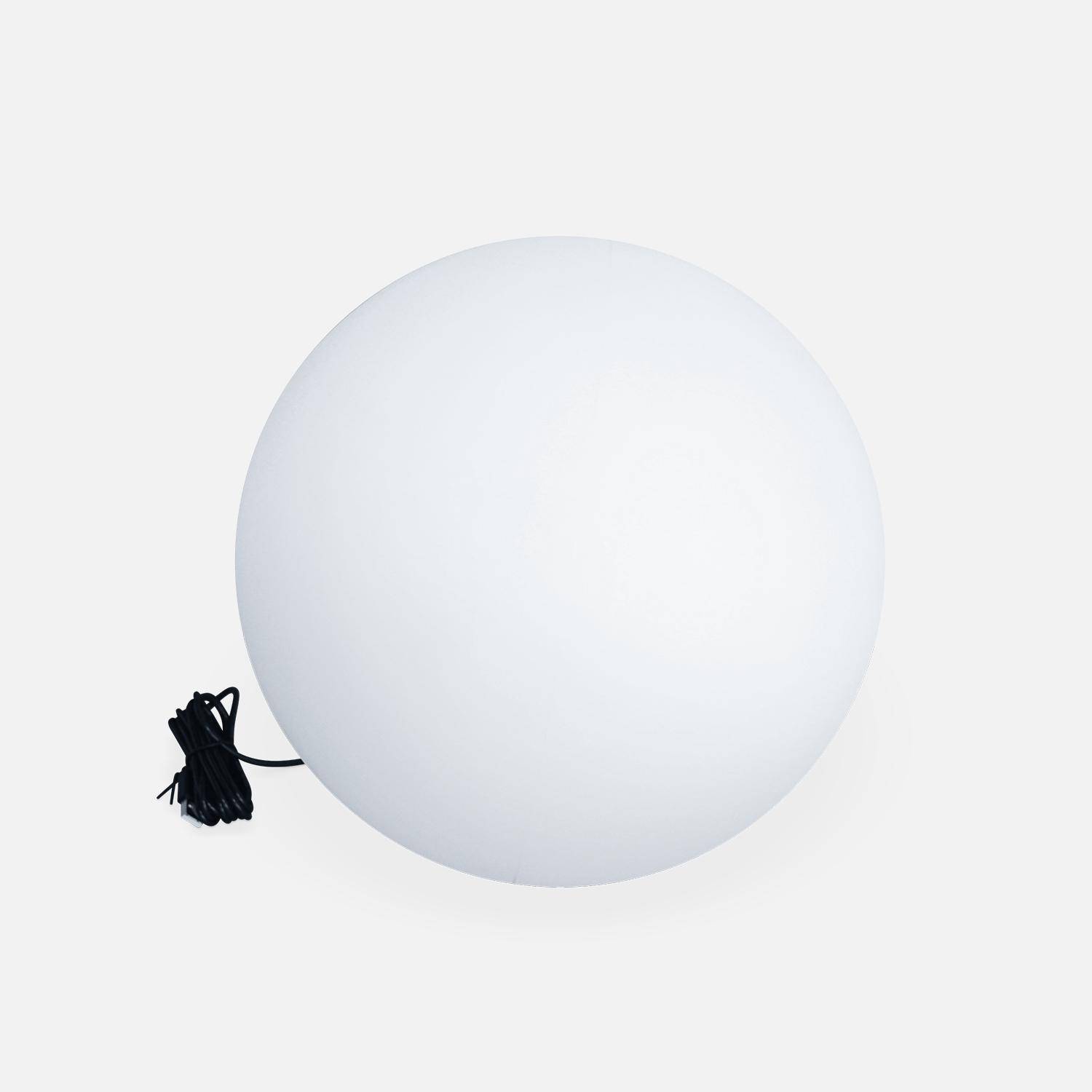 Bola LED 30cm - Esfera de luz decorativa, Ø30cm, branco cálido, controlo remoto,sweeek,Photo3