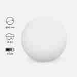 Bola LED 30cm - Esfera luminosa decorativa, Ø30cm, blanco cálido, mando a distancia Photo1