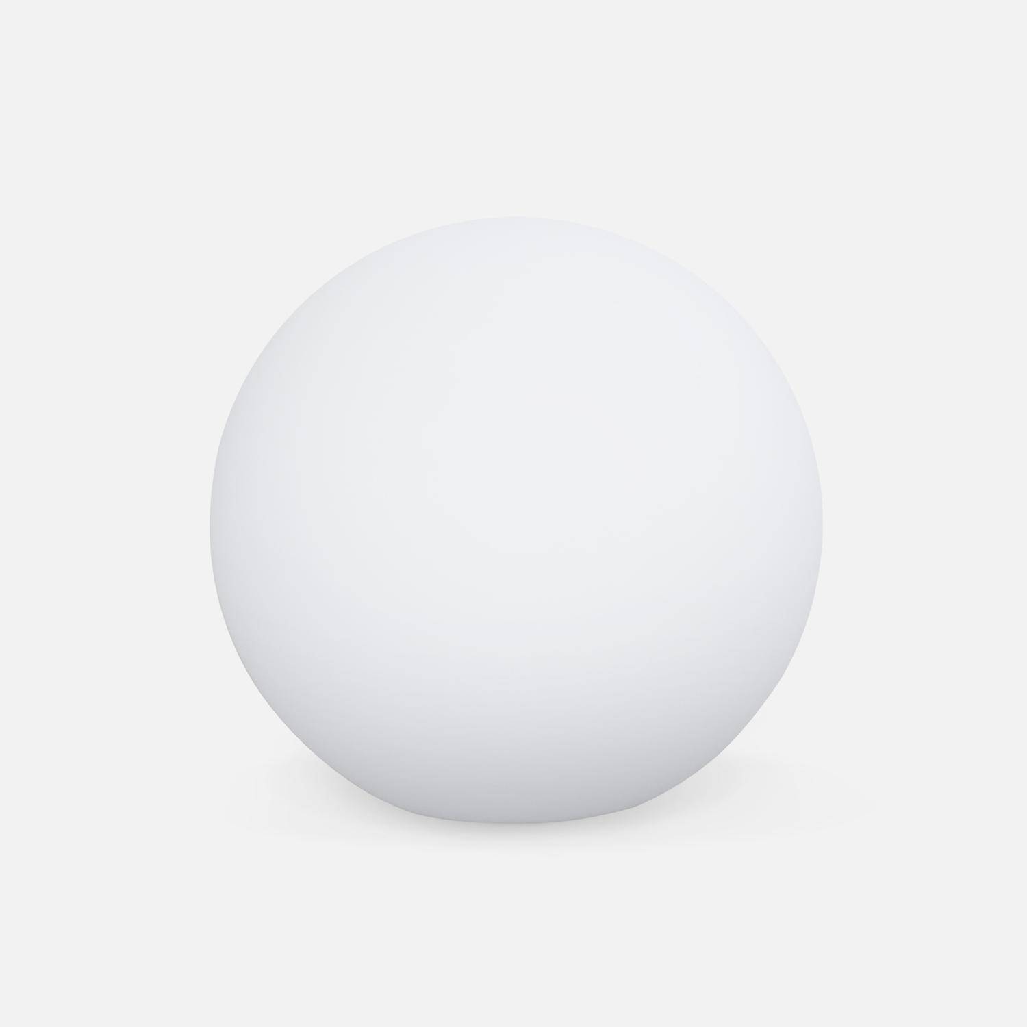 Bola LED 30cm - Esfera de luz decorativa, Ø30cm, branco cálido, controlo remoto Photo2