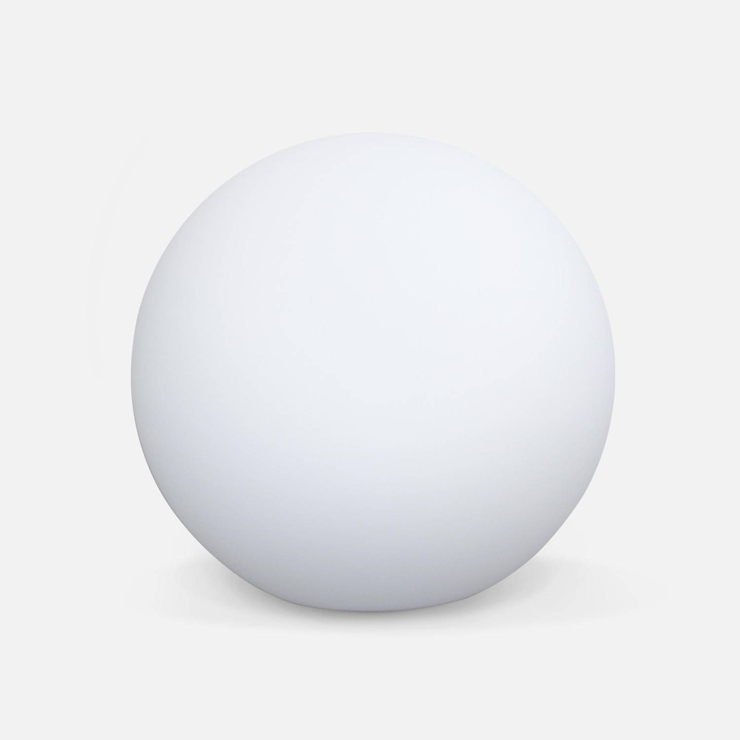 Boule LED 30cm – Sphère décorative lumineuse, Ø30cm, blanc chaud, commande à distance Photo2