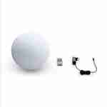 Boule LED 30cm – Sphère décorative lumineuse, Ø30cm, blanc chaud, commande à distance Photo5