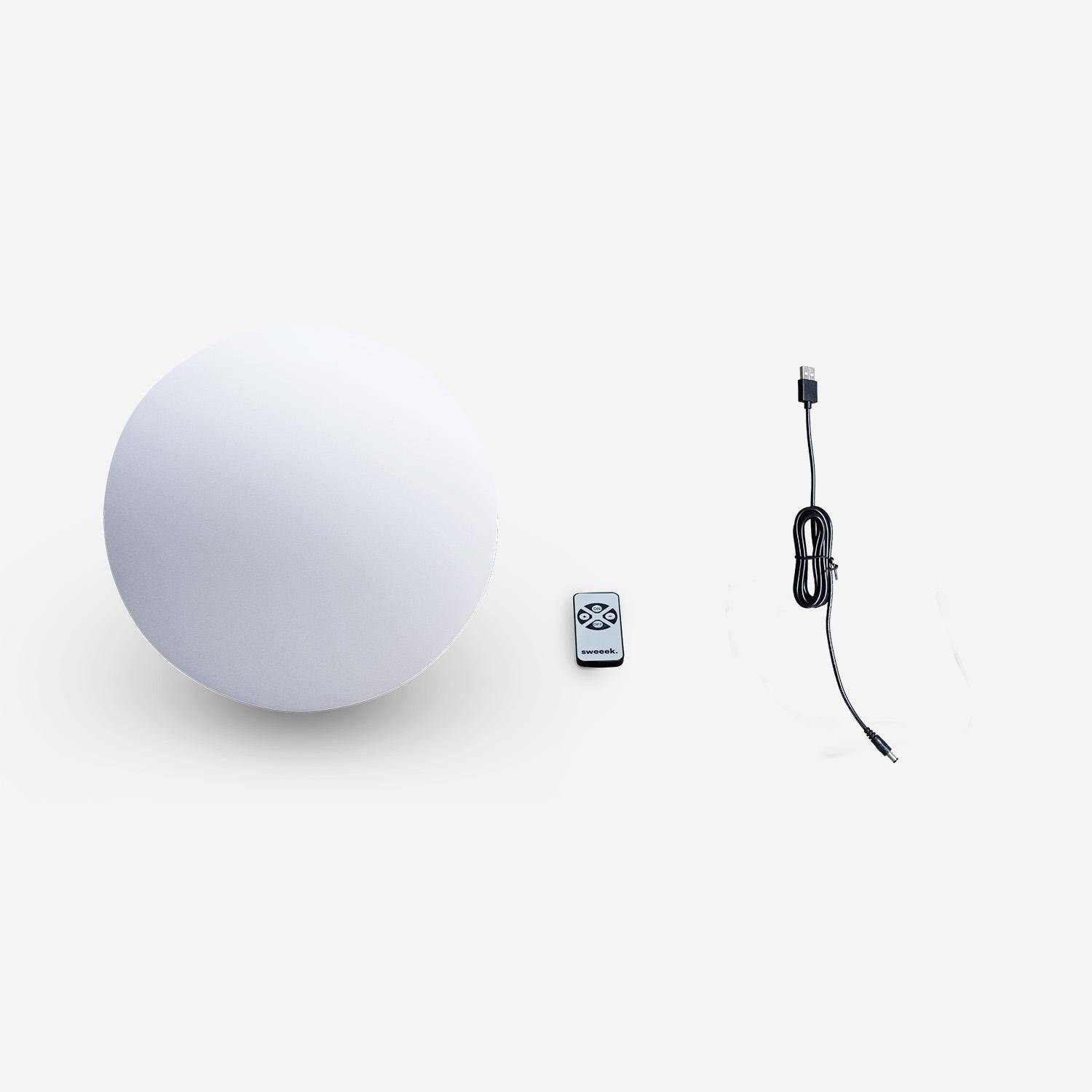 Bola de luz LED com bateria para interior/exterior, Esfera LED, 30x30x28 cm,sweeek,Photo6