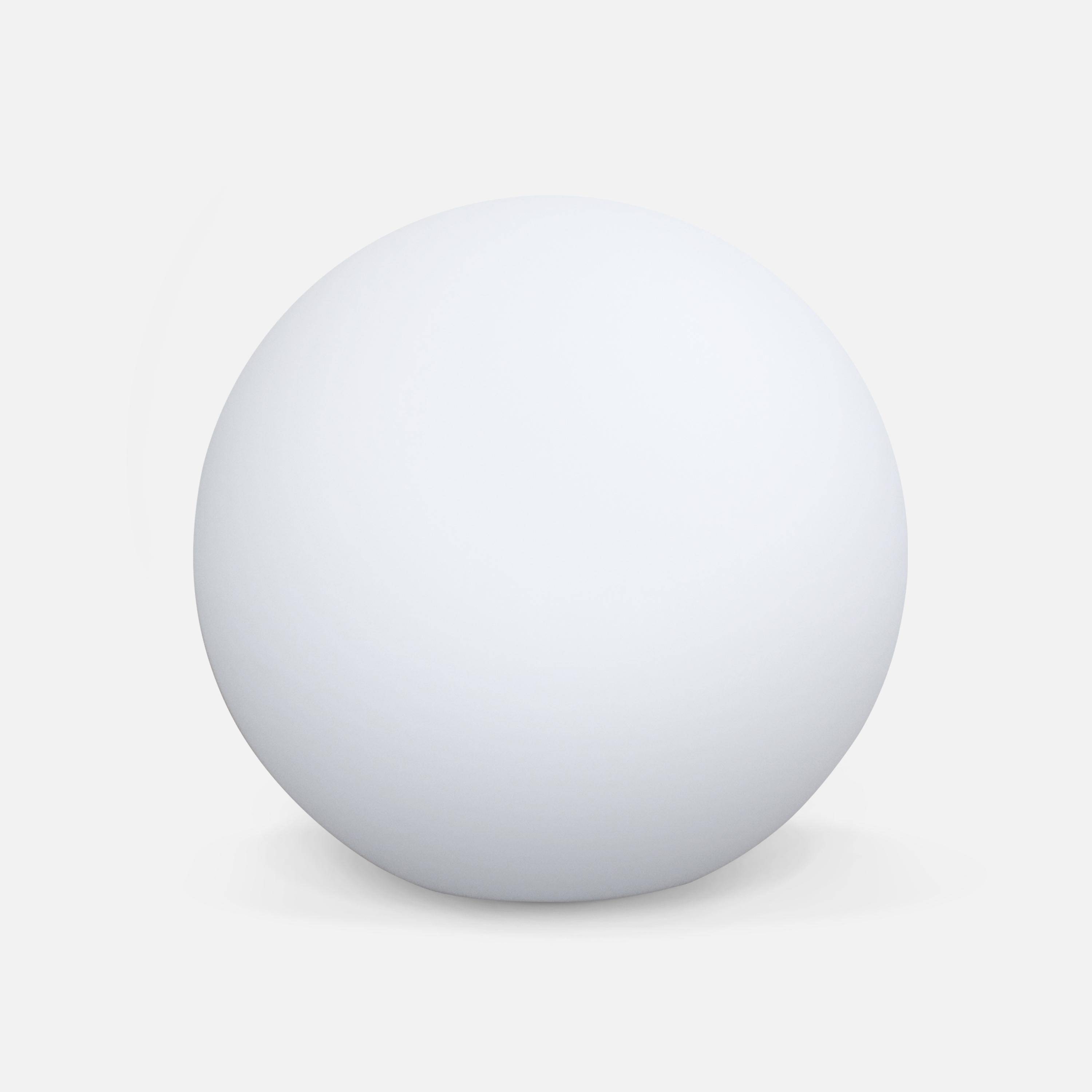 Lampada a sfera LED luce bianca con batteria ricaricabile, Sfera LED, 30x30x28 cm Photo3