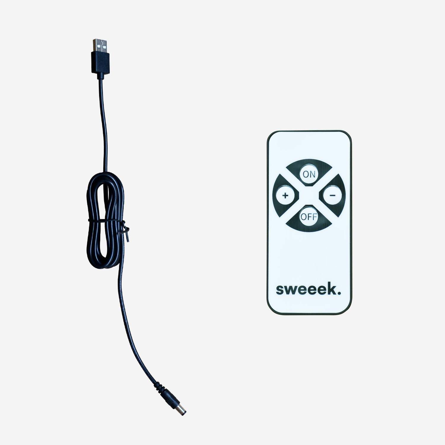 LED-Leuchtwürfel 40 cm - Dekorativer Lichtwürfel, 40 x 40 cm, warmweiß, mit Fernbedienung,sweeek,Photo6