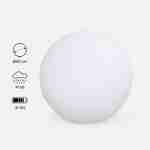 Boule LED 40cm – Sphère décorative lumineuse, Ø40cm, blanc chaud, commande à distance Photo1