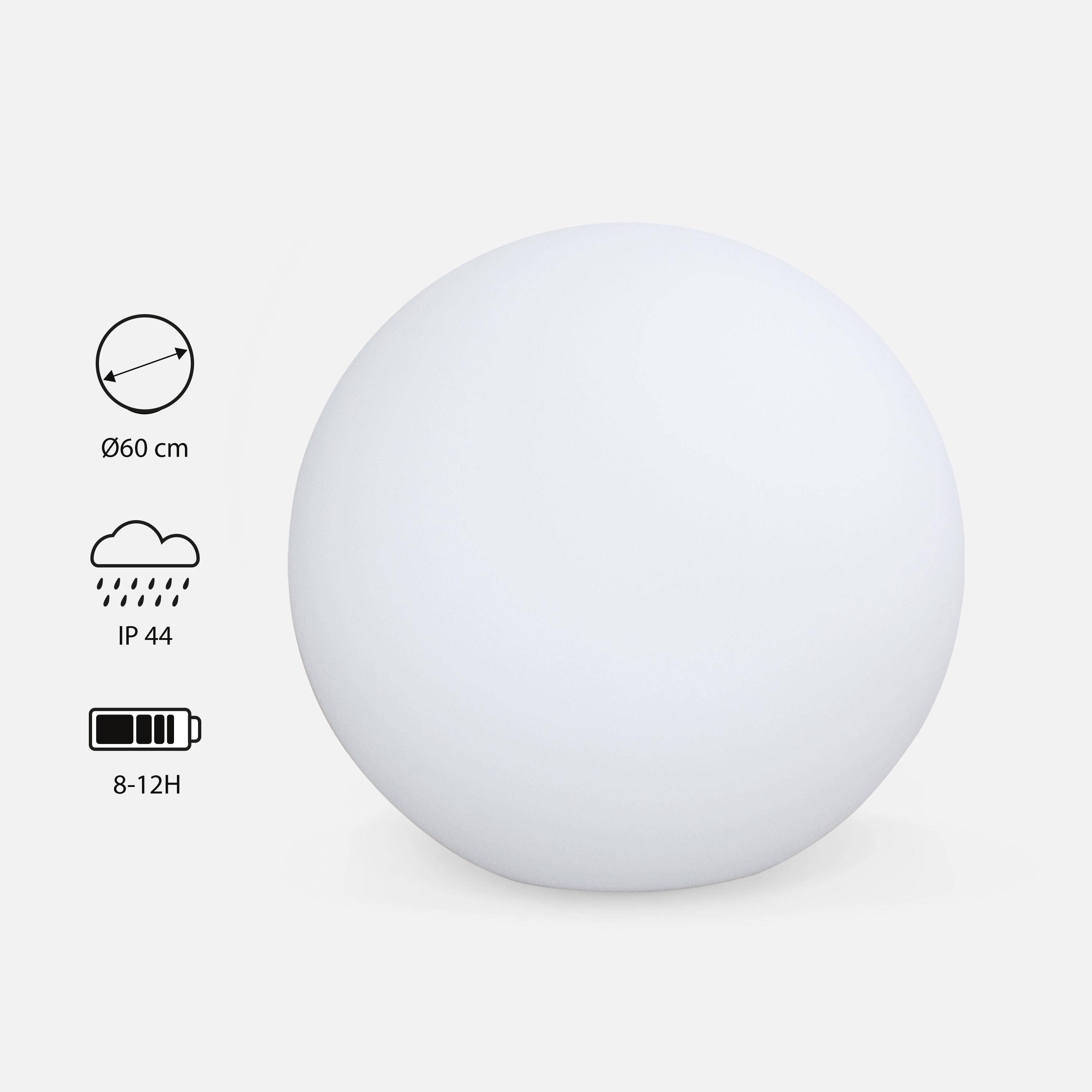 LED Bollamp 60cm, decoratieve lichtbol, Ø60cm, warm wit, afstandsbediening Photo2