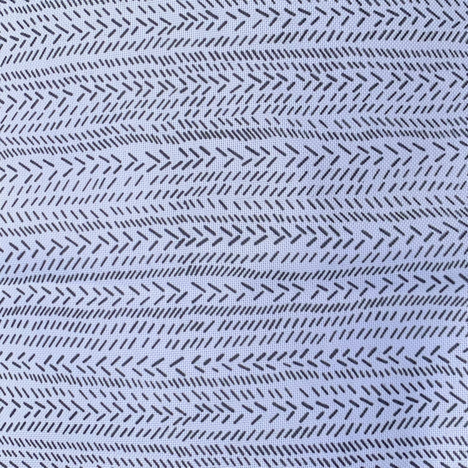 Set van 2 dikke ligstoelkussens - 188 x 55 cm, waterafstotend en UV-bestendig, grijs zigzagpatroon Photo3