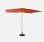 Straight rectangular wooden parasol 2x3m, Terracotta | sweeek