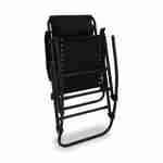 Schaukelstuhl – JACKY – Sessel mit modernem Design, Schwingstuhl, klappbar, Schwarz Photo5