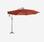 Hardelot 3x3m ombrellone rotondo decentrato Terracotta 8 costole | sweeek