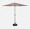 3m round centre pole parasol, Beige-brown | sweeek