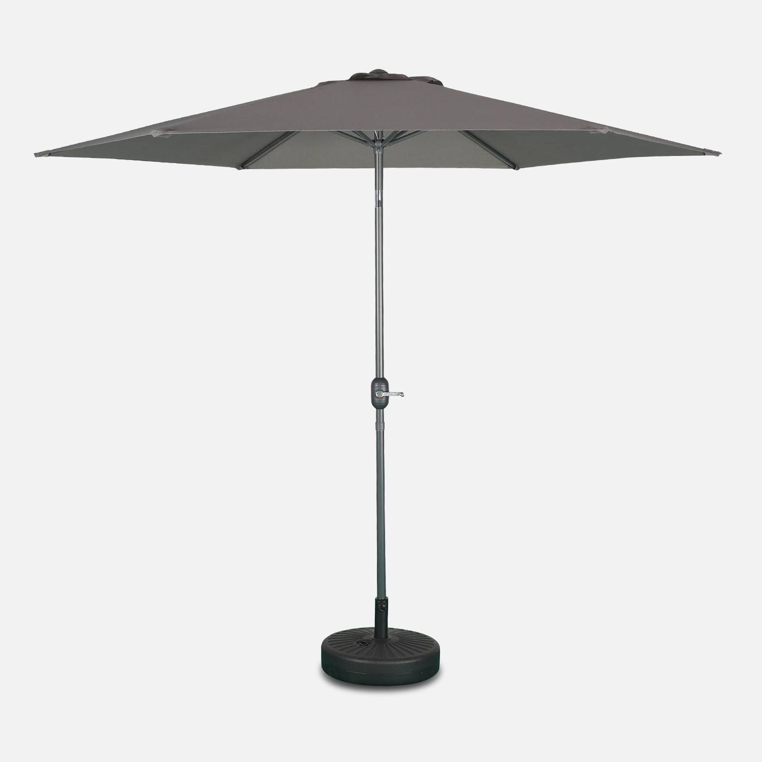 3m round centre pole parasol, Grey | sweeek