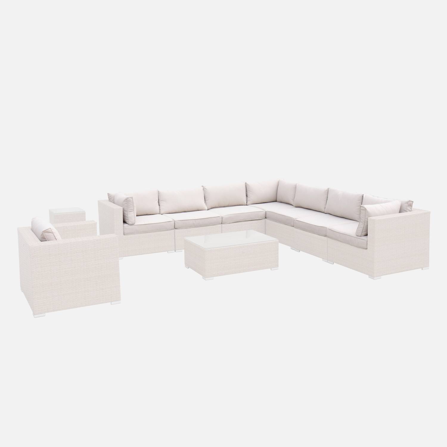 Set di copricuscini beige per mobili da giardino Venezia - set completo | sweeek
