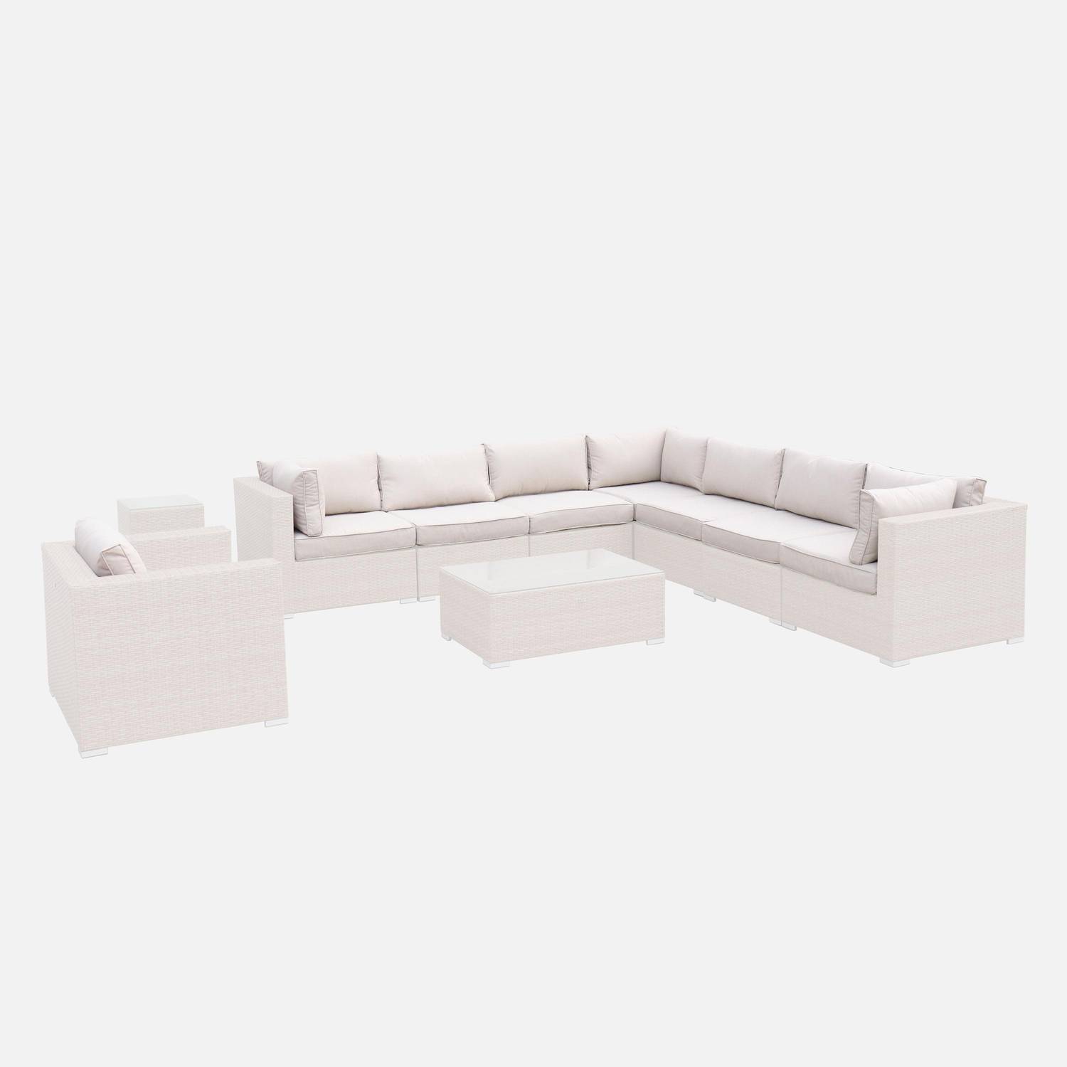 Set di copricuscini beige per mobili da giardino Venezia - set completo Photo1