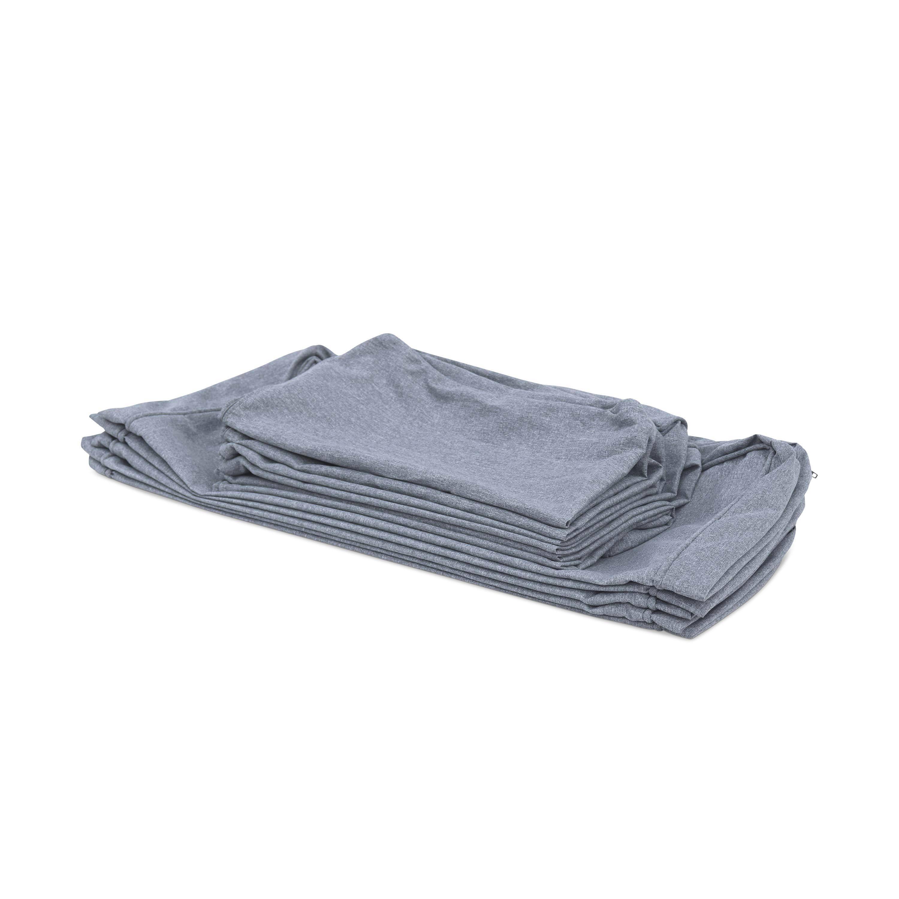 Set fodere per salotto Caligari, Caligari, Grigio chiaro chinè, 70x70x12 cm Photo2