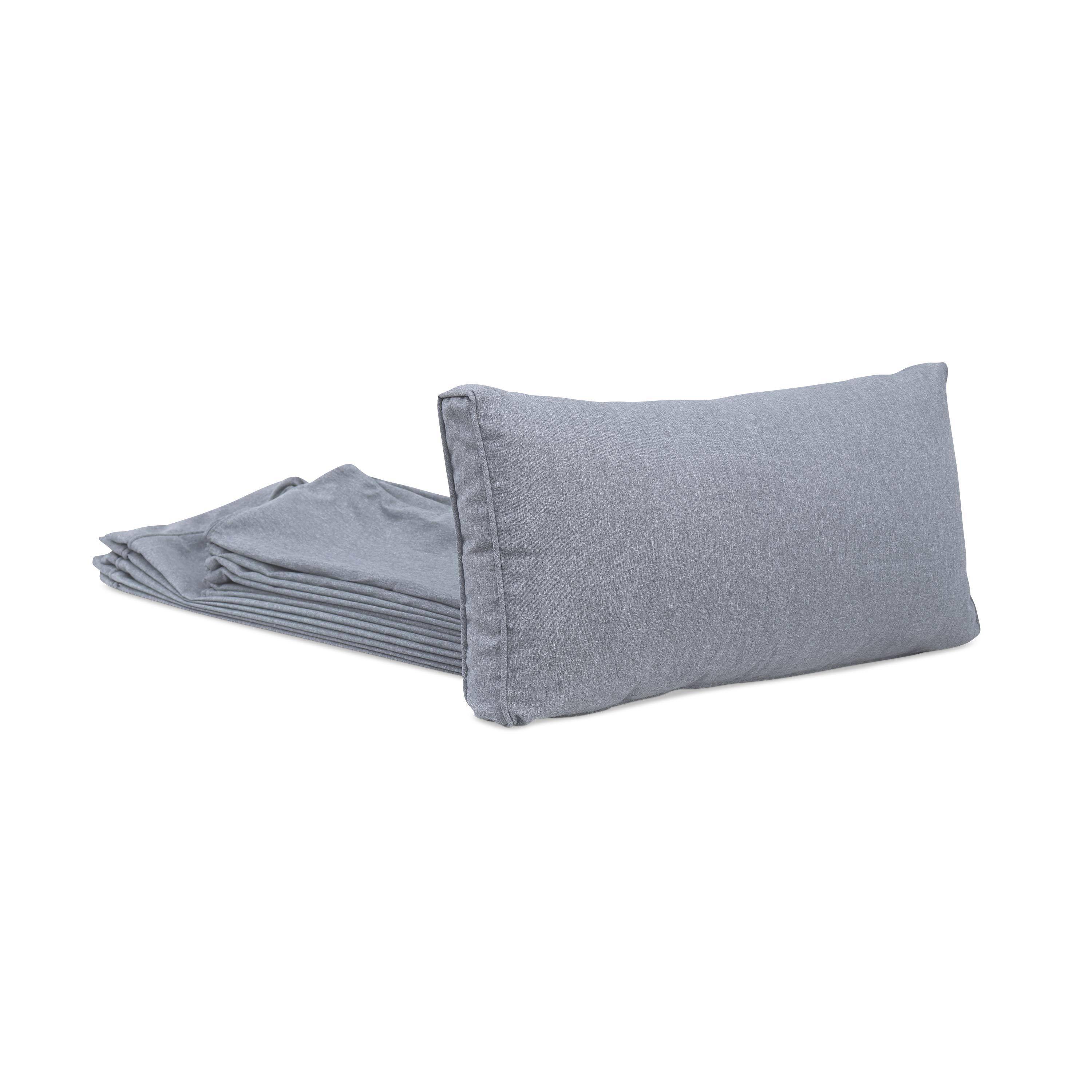 Set fodere per salotto Caligari, Caligari, Grigio chiaro chinè, 70x70x12 cm Photo1