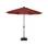 Ronde LED parasol  Ø 2,7m - Helios Terracotta- Centrale stok met geïntegreerde verlichting en hendel | sweeek