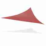 Voile d'ombrage  terra cotta triangulaire 360x360x360cm en polyester résistance UV Photo1