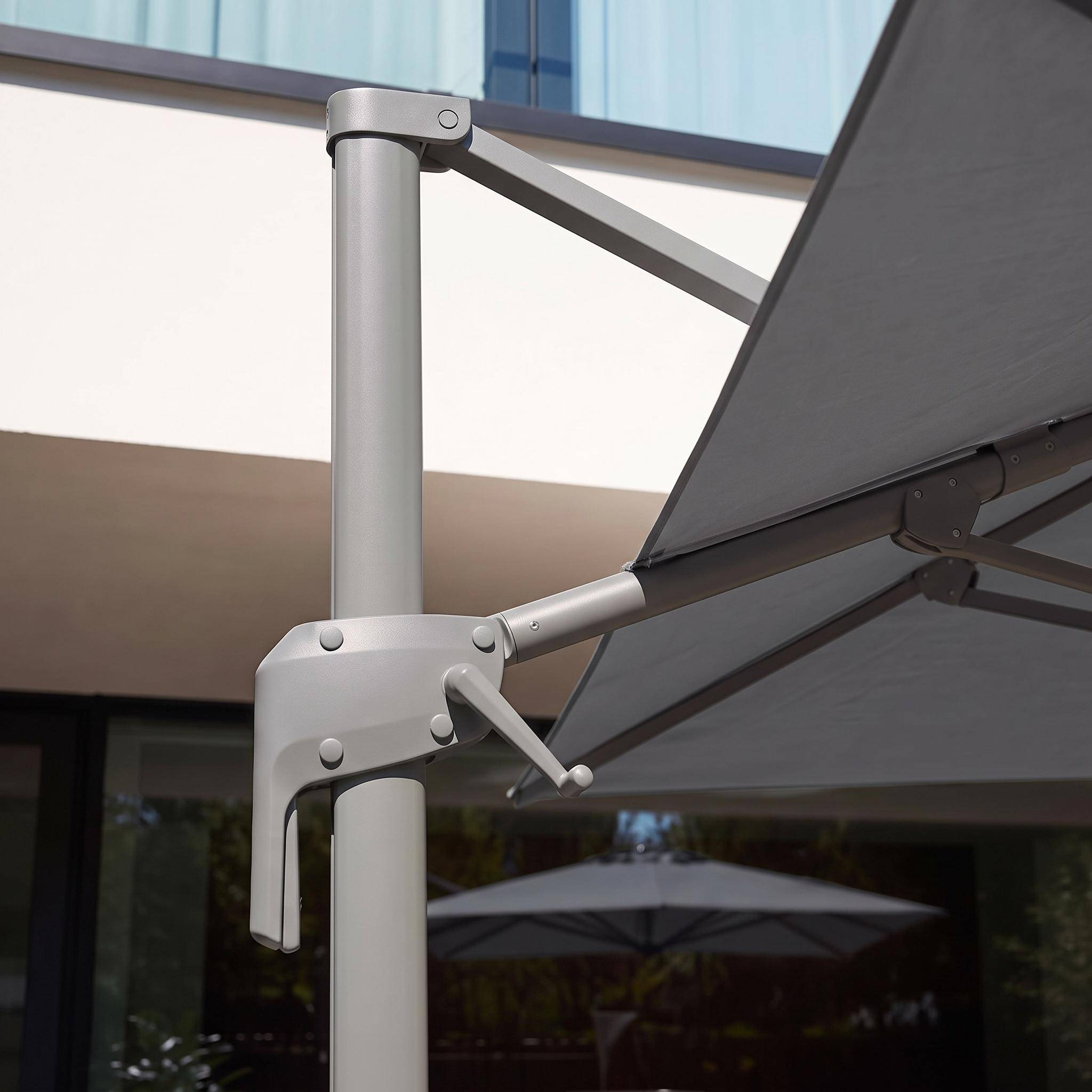 3x4m rectangular cantilever parasol Grey 286x380x255 cm - Antibes 3x4,sweeek,Photo4