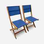 2 Almeria stoelen van FSC eucalyptus hout en textileen Photo1