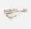 Kussenhoezenset voor houten loungeset Mendoza, beige polyester - complete set | sweeek