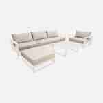 Cushion cover set for Mendoza sofa set - beige polyester, complete set Photo1