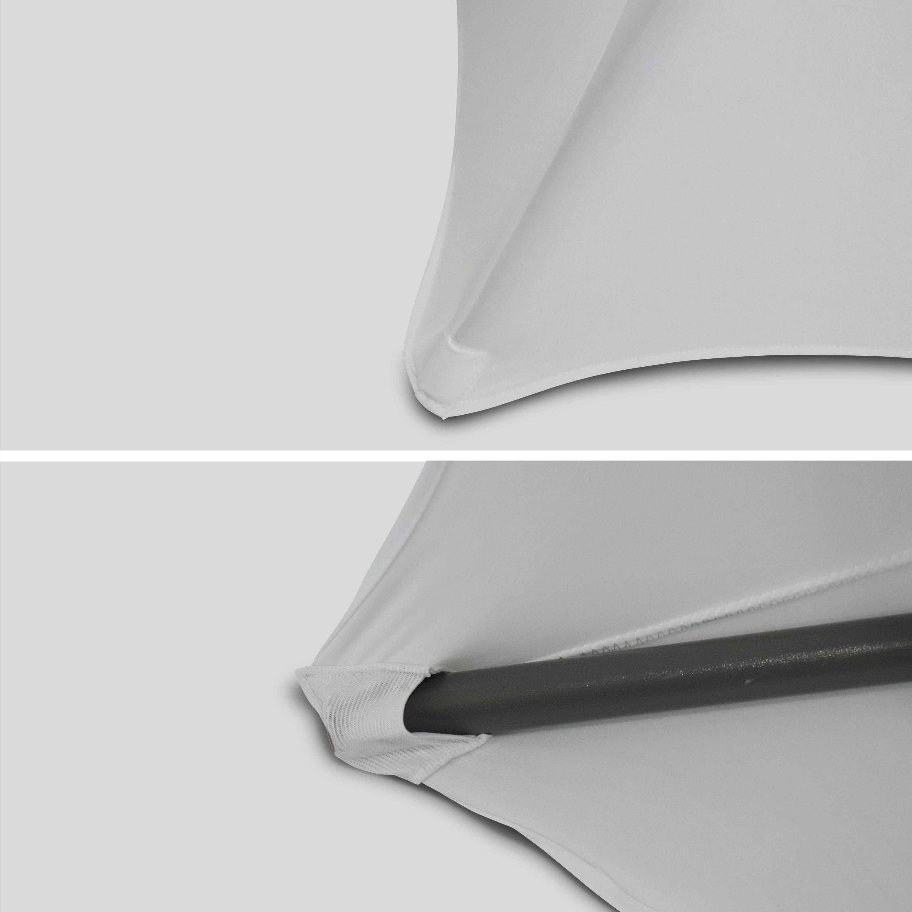 Table haute de réception – GALA – Mange debout, pliable, Ø80cm x 110cm + housse en polyester, blanc ,sweeek,Photo3