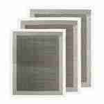 Buiten/binnen tapijt 150x200 cm, dubbel dambord patroon, zwart/grijs  Photo6