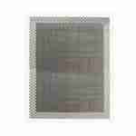 Buiten/binnen tapijt 200x290 cm, dubbel dambord patroon, zwart/grijs Photo1