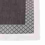 Buiten/binnen tapijt 200x290 cm, dubbel dambord patroon, zwart/grijs Photo3