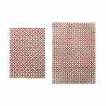 Outdoor rug - 200x290cm - tile print, rectangular, indoor/outdoor use - Terracotta Photo4