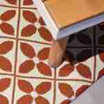 Outdoor rug - 200x290cm - tile print, rectangular, indoor/outdoor use - Terracotta Photo5