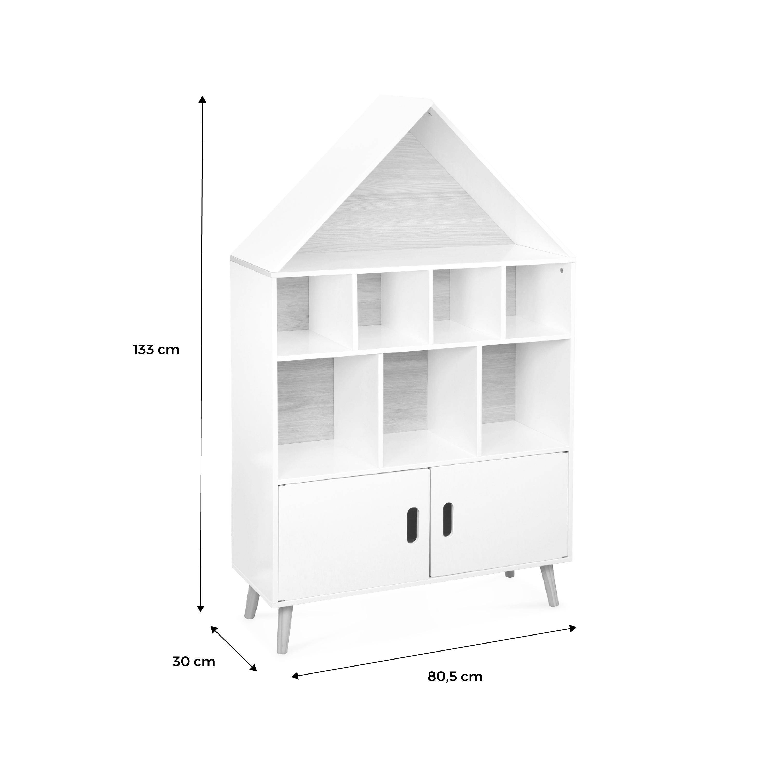 Plastic 3 Compartment Drawer Organizer, White Moustache 30*8*5cm