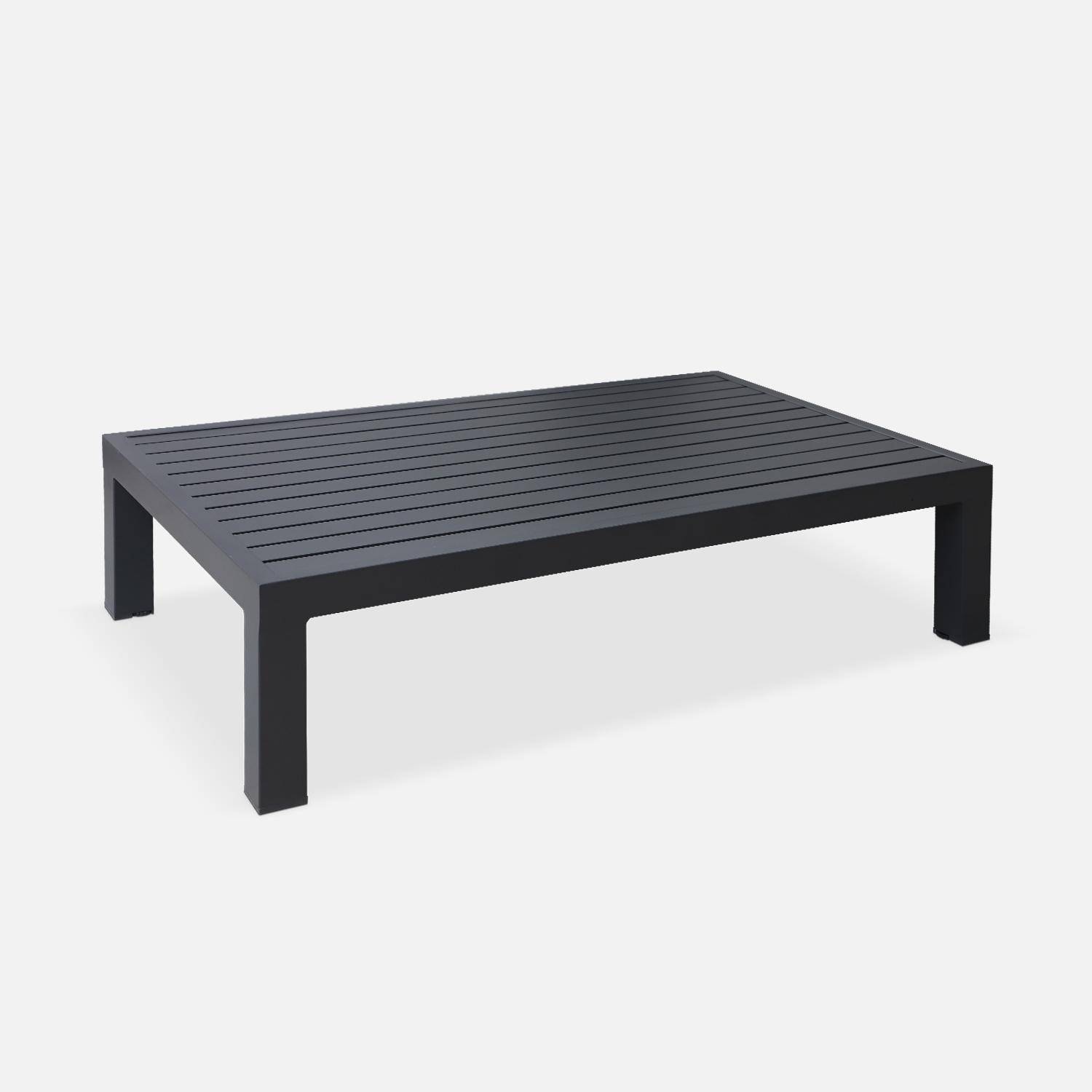 Salotto da giardino in alluminio a 5 posti, Rieti, Antracite, 92x204x71.5 cm,sweeek,Photo5