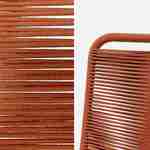 Lot de 2 chaises de jardin en corde BRASILIA, terracotta, empilables, extérieur Photo6