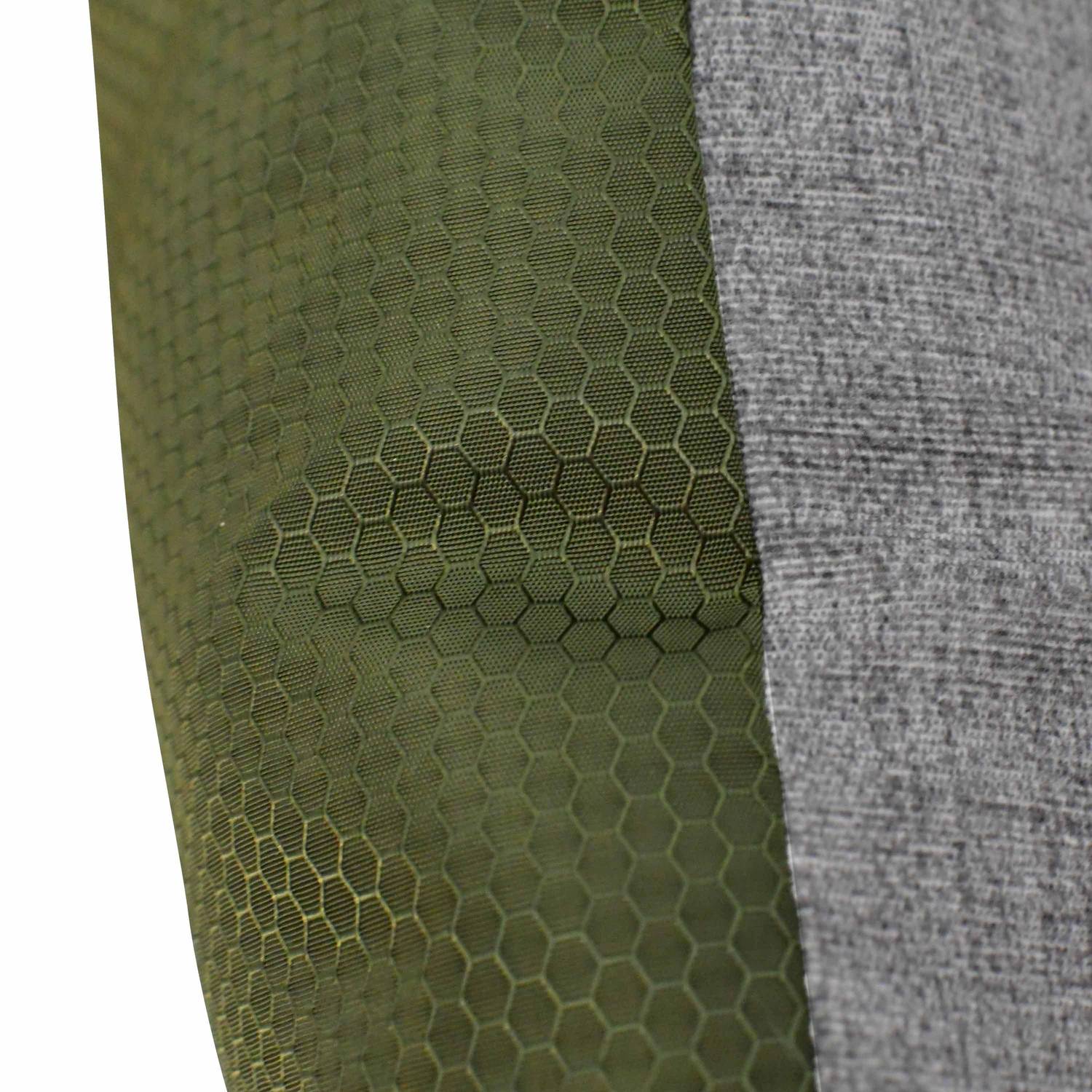 Coussin en coton et en polyester gris et kaki 100 x 60 cm de forme ovale pour chien moyen, taille M  Photo4