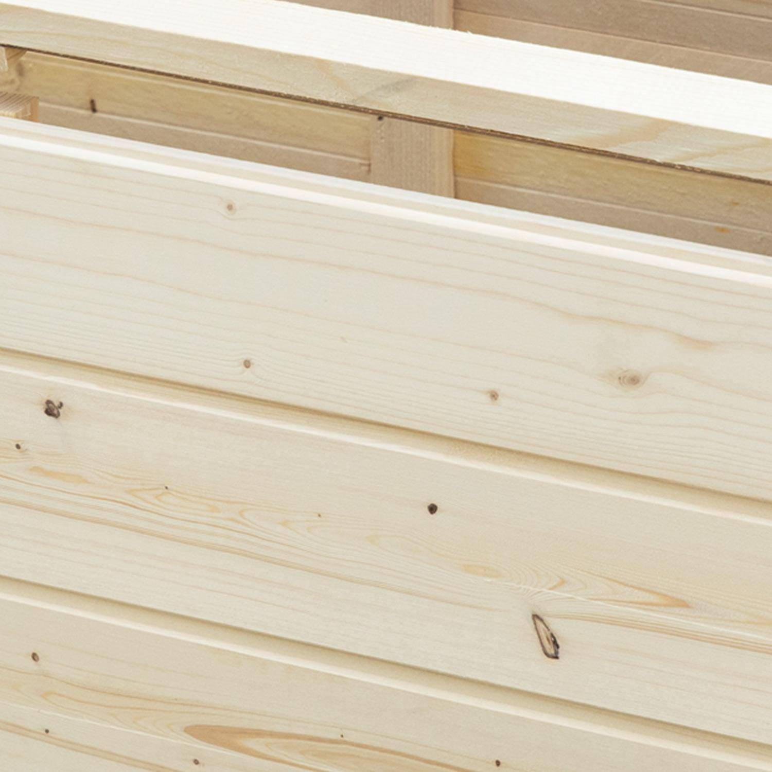 Huerto de madera con tapa abatible - 80x41x34 cm - Haya ,sweeek,Photo2