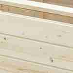 Huerto de madera con tapa abatible - 80x41x34 cm - Haya  Photo2