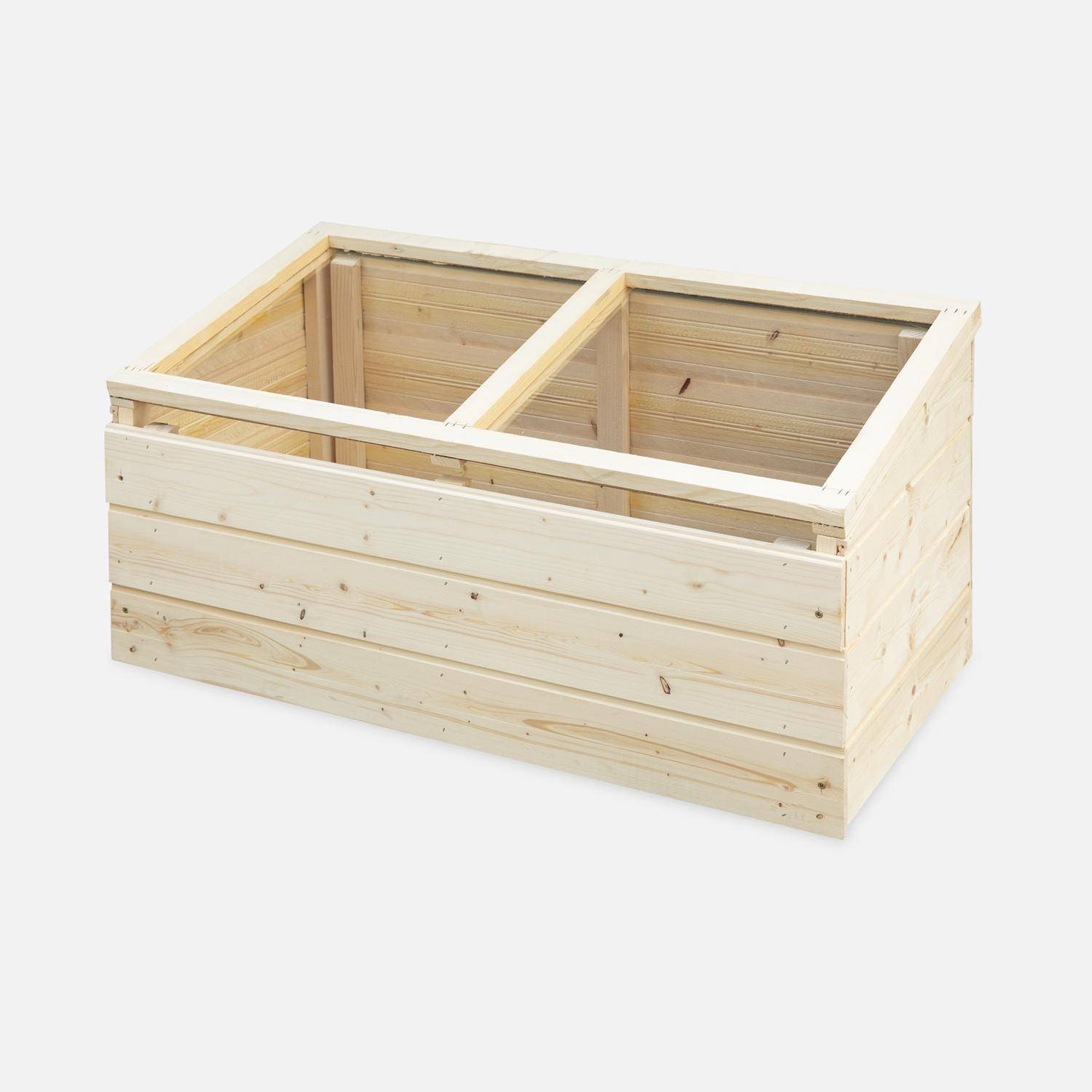 Carr Potager En Bois Avec Couvercle Rabattable Sweeek