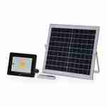 Projecteur solaire à détecteur de mouvement LED 20W avec panneau solaire télécommandé blanc chaud, batterie lithium 6000mAh, spot extra puissant 2400 lumens équivalent 150W Photo1