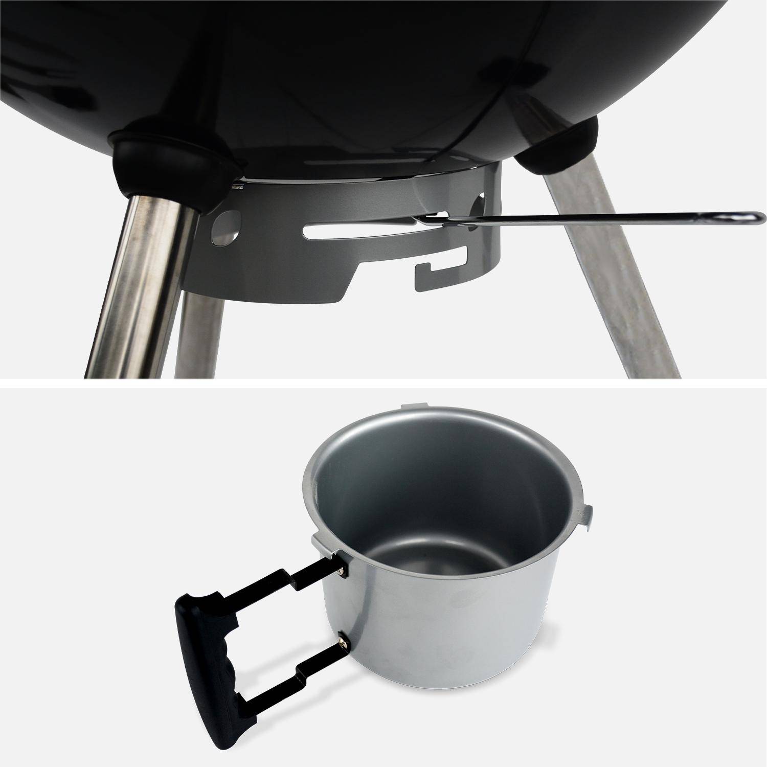 Premium charcoal kettle barbecue, 68x72x102cm - Charles,sweeek,Photo6