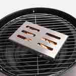 Barbecue fumoir au charbon – Edouard – Smoker avec aérateur, fumoir, gril, boite de fumage, noir Photo4