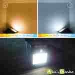 6 krachtige LED muurlampen op zonne-energie - Bewegingsmelders, Lithium batterij, Warm wit, Waterdicht, Buitenlicht, Zonne-energie Muurlamp Photo3