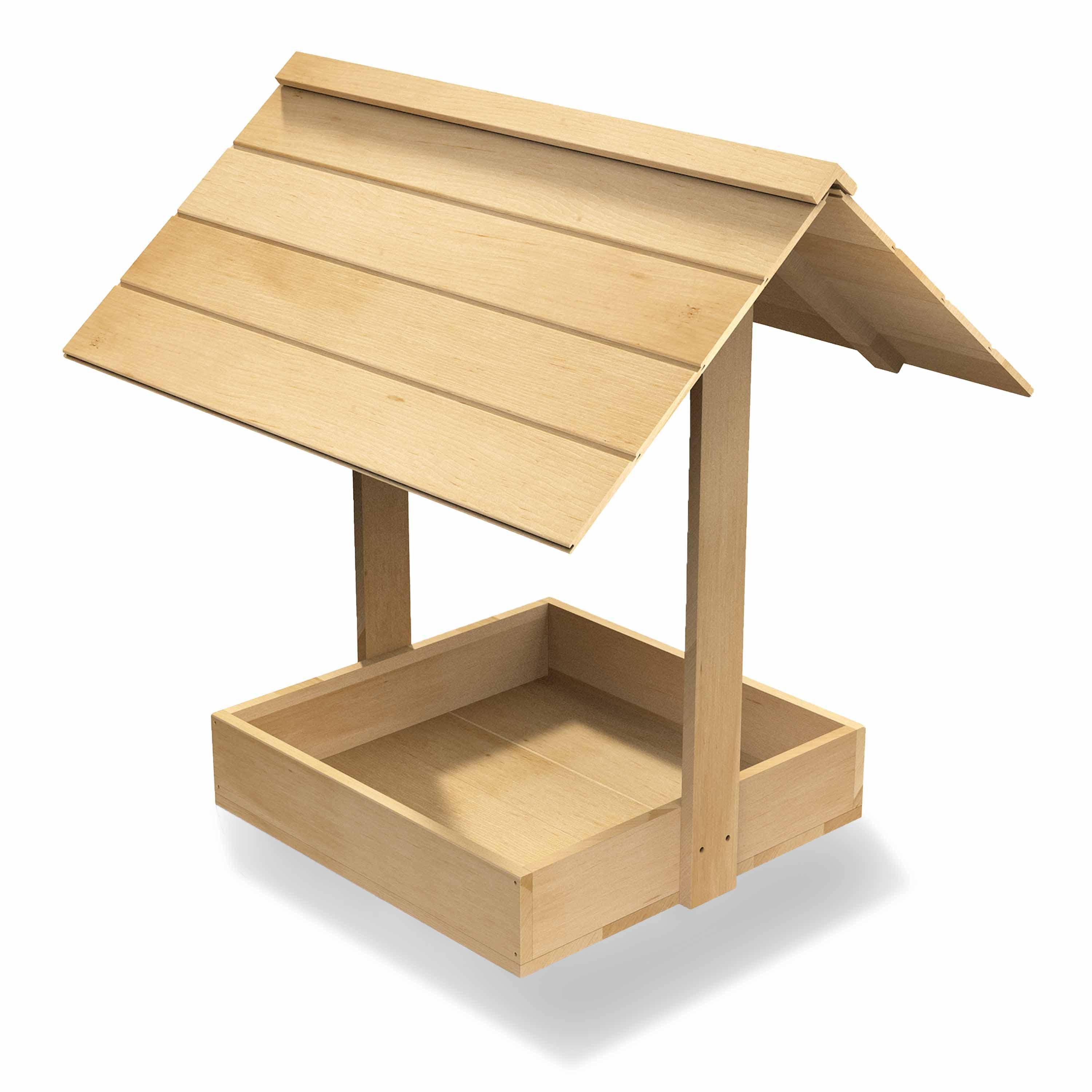 Bain de poussière pour poules en bois canadien FSC Brahma, toit, toutes saisons, pour nettoyez