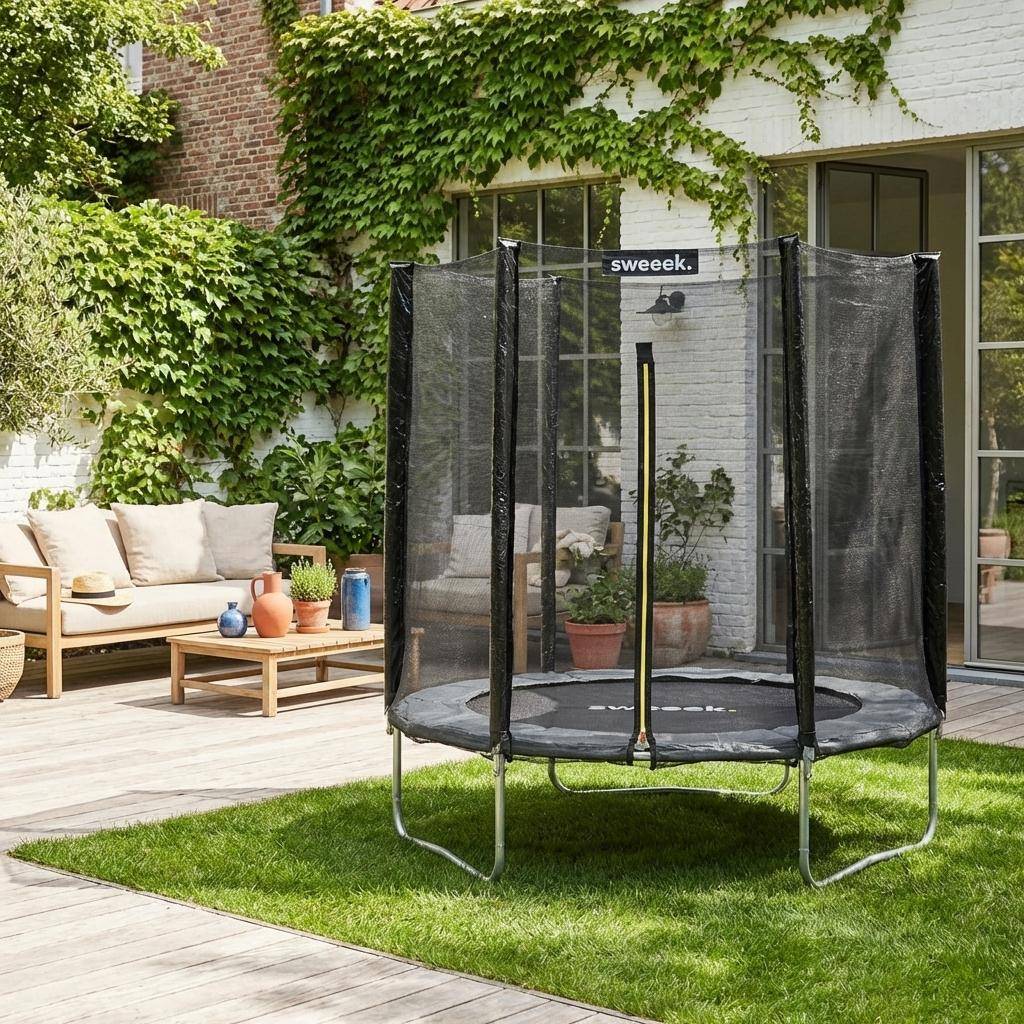 Trampoline Cassiopée Ø 180 cm en veiligheidsnet Photo1